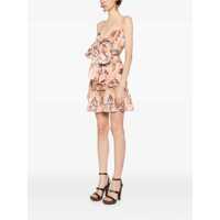 Rochii ZIMMERMANN Dama - Rochii ZIMMERMANN Zimmermann Coco Bow Front Mini Dress PEACH MULTI FLORAL Femei (BM 18284064) - B-mall.ro