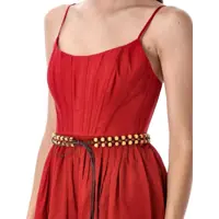 Rochii ZIMMERMANN Dama - Rochii ZIMMERMANN Zimmermann Rhiannon Corset Midi Dress RED MULTI PAISLEY Femei (BM 18284067) - B-mall.ro