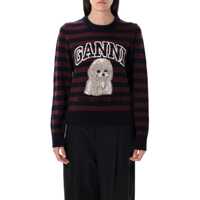 Pulovere Ganni Striped Poodle Jumper Femei