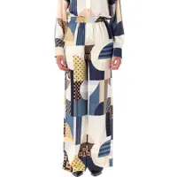 Pantaloni casual Fendi Patchwork Print Trousers Femei