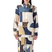 Camasi Fendi Patchwork Print Shirt Femei
