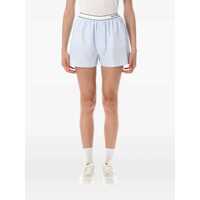 Pantaloni casual Sporty & Rich Striped Serif Logo Oxford Boxer Femei