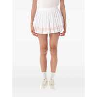 Fuste Sporty & Rich Vendome Script Pleated Mini Skirt Femei
