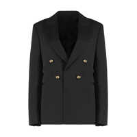 Sacouri Bottega Veneta Double-Breasted Wool Blazer Femei