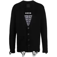 Cardigane Givenchy Intarsia Detail Cotton Cardigan Barbati