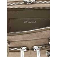 Genti de umar Self-Portrait Dama - Genti de umar Self-Portrait Self-Portrait Tan Suede Baguette With Charm Shoulder Bag GRAY Femei (BM 18288030) - B-mall.ro