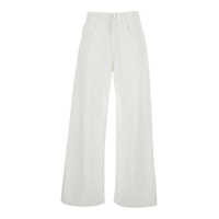 Blugi 'Poppy' White Jeans With Medium Rise And Logo Patch On The Rear In Denim Woman Femei
