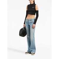 Imbracaminte Palm Angels Dama - Topuri Palm Angels Palm Angels Long Sleeve Crop Top Black Femei (BM 18288183) - B-mall.ro