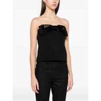 Imbracaminte Dama pagina 316 - Topuri Self-Portrait Black Sleeveless Top With Bandeau Neckline In Tech Fabric Woman Black Femei (BM 18288219) - B-mall.ro