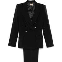 Rochii Elisabetta Franchi Double Breasted Suit In Black Femei