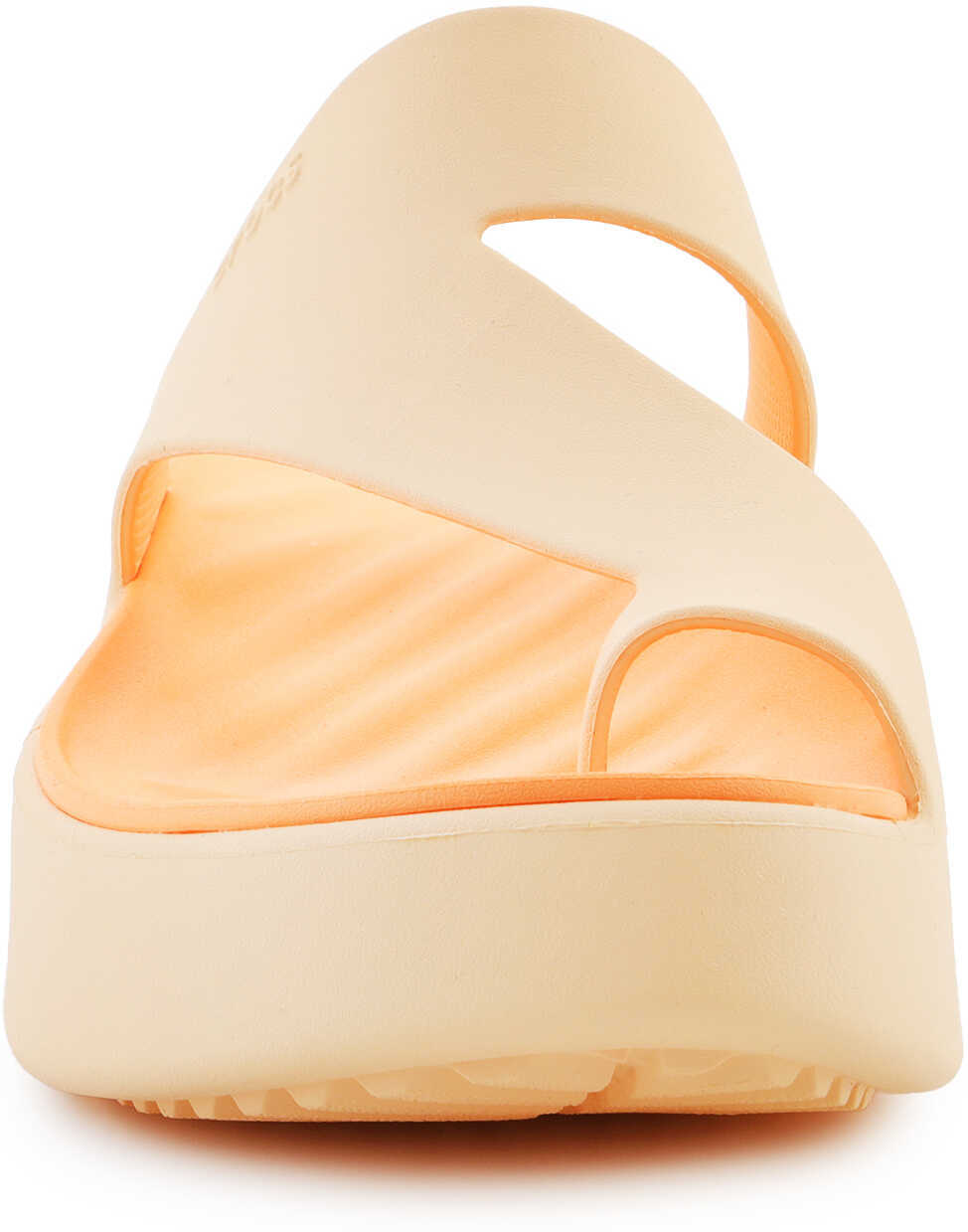 Slapi Crocs Getaway Platform Toe Loop Golden Hour Orange Femei (BM 18288934) 2