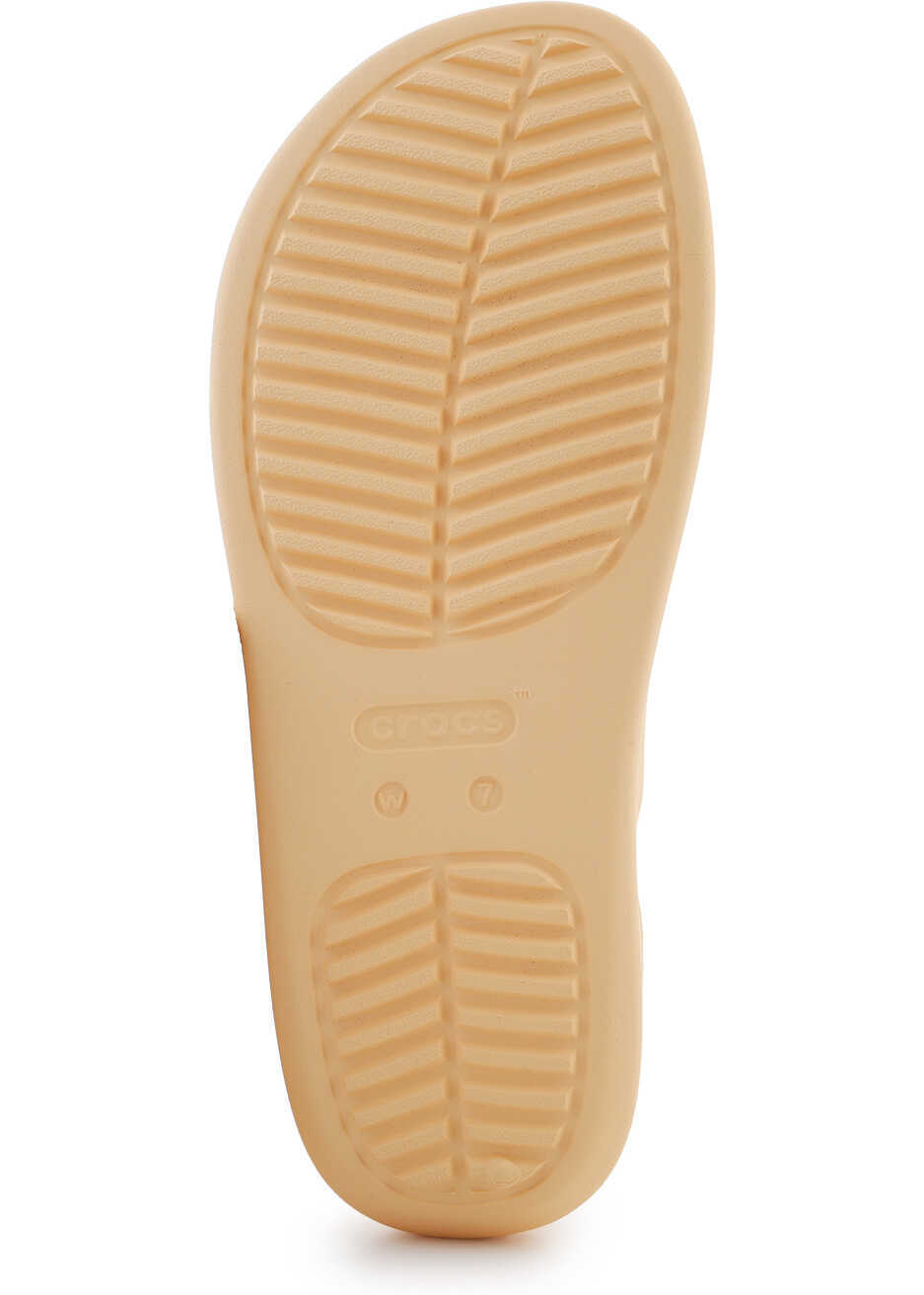 Slapi Crocs Getaway Platform Toe Loop Golden Hour Orange Femei (BM 18288934) 7