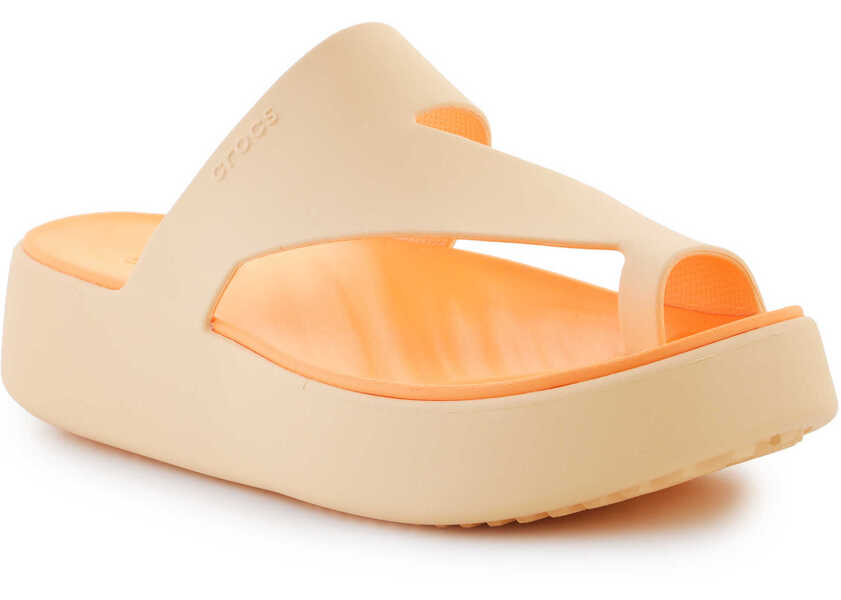Slapi Crocs Getaway Platform Toe Loop Golden Hour Orange Femei (BM 18288934) 1