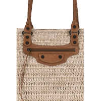 Genti de umar Dama - Genti de umar Balenciaga Le City Basket Shoulder Bag NATURAL/CAMEL Femei (BM 18288964) - B-mall.ro