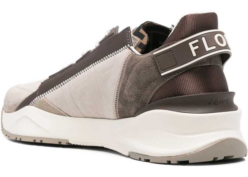 Sneakers Fendi Flow Sneakers BEIGELGT.KAKI RIFLE Barbati (BM 18288982) 3