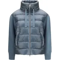 Geci de iarna Down Jacket with wool sleeves Femei