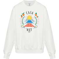 Bluze de trening Sweatshirt With "Home Way Mountain" Embroidery Barbati