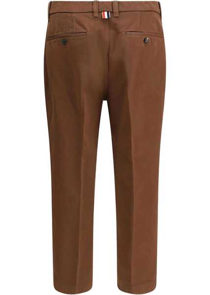 Pantaloni casual Thom Browne Cotton Pants BROWN Barbati (BM 18289312) 2