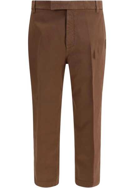 Pantaloni casual Thom Browne Cotton Pants BROWN Barbati (BM 18289312) 1