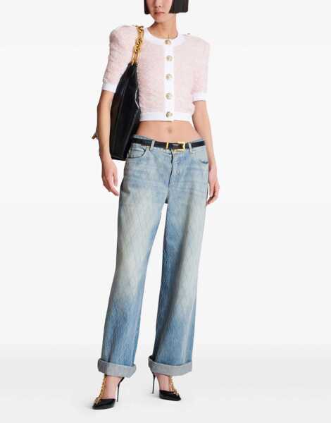 Cardigane Balmain Tweed Cardigan PINK Femei (BM 18289381) 2