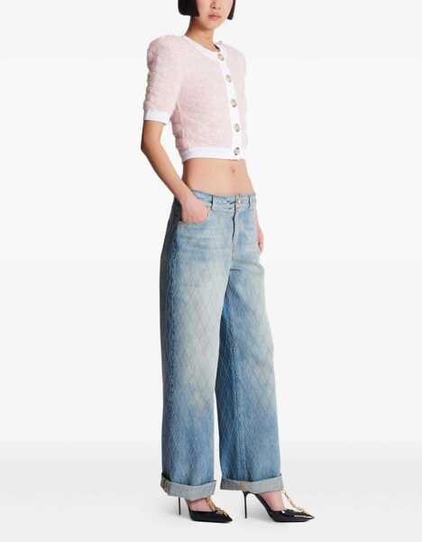 Cardigane Balmain Tweed Cardigan PINK Femei (BM 18289381) 3