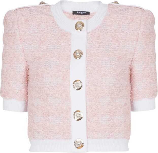 Cardigane Balmain Tweed Cardigan PINK Femei (BM 18289381) 1