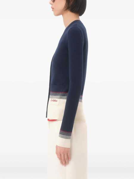 Cardigane Valentino Garavani Wool Cardigan BLUE Femei (BM 18289498) 4
