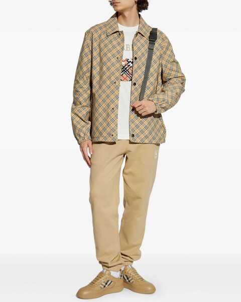 Jachete Burberry Shirt Jacket SAND IP CHECK Barbati (BM 18289648) 2