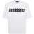 DSQUARED2 Logoed T-Shirt WHITE + BLACK PRINT