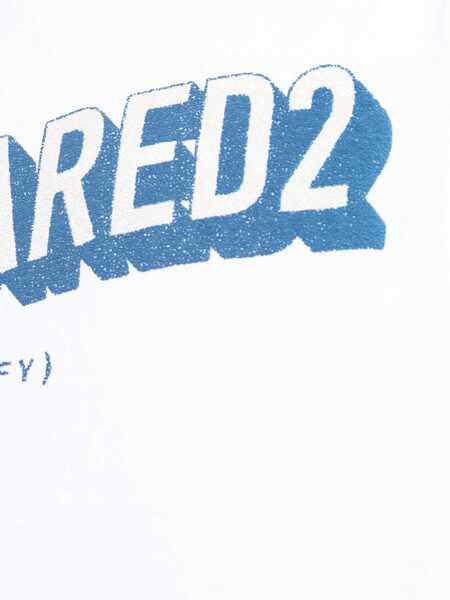 Tricouri DSQUARED2 Logoed T-Shirt WHITE Barbati (BM 18289696) 5