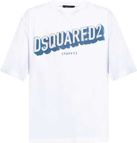 Tricouri DSQUARED2 Logoed T-Shirt WHITE Barbati (BM 18289696) 1