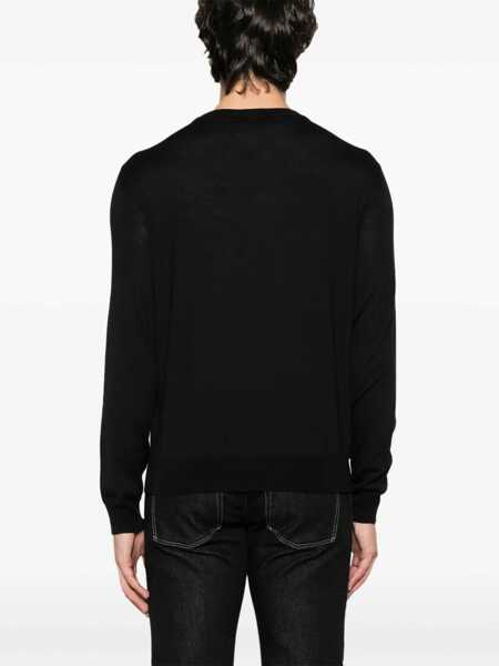 Pulovere Valentino Garavani Virgin Wool Sweater NERO Barbati (BM 18289720) 4