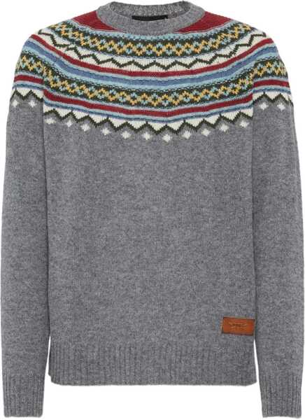 Pulovere DSQUARED2 Knit Sweater MULTICOLOR JACQUARD Barbati (BM 18289750) 1