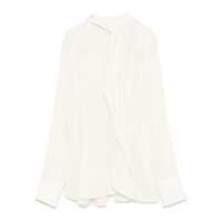 Bluze Victoria Beckham Ivory Silk Blouse Femei
