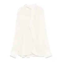 Bluze Victoria Beckham Ivory Silk Blouse Femei