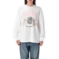 Tricouri Ganni Animal Print Ls T-Shirt Femei