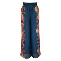 Pantaloni casual ZIMMERMANN Dama - Pantaloni casual ZIMMERMANN Zimmermann Ascension Linen Trousers BLUE Femei (BM 18292245) - B-mall.ro