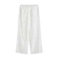Pantaloni casual TOTÊME TOTEME Monogram Crochet Pants In White Femei