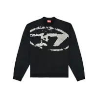 Pulovere Diesel Black Cotton Sweatshirt Barbati