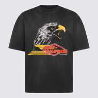 Tricouri Amiri Black Cotton T-Shirt Barbati