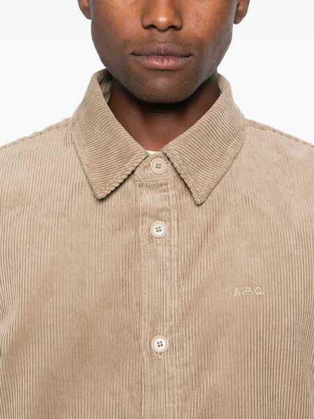 Camasi A.P.C. A.P.C. Shirts Beige Barbati (BM 18294135) 5