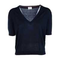 Camasi Cruna V Neck Clothing Femei