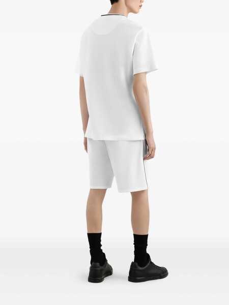 Tricouri Dolce & Gabbana White Crewneck T-Shirt With Logo Embroidery On The Front In Cotton Man WHITE Barbati (BM 18294606) 3