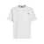 Dolce & Gabbana White Crewneck T-Shirt With Logo Embroidery On The Front In Cotton Man WHITE