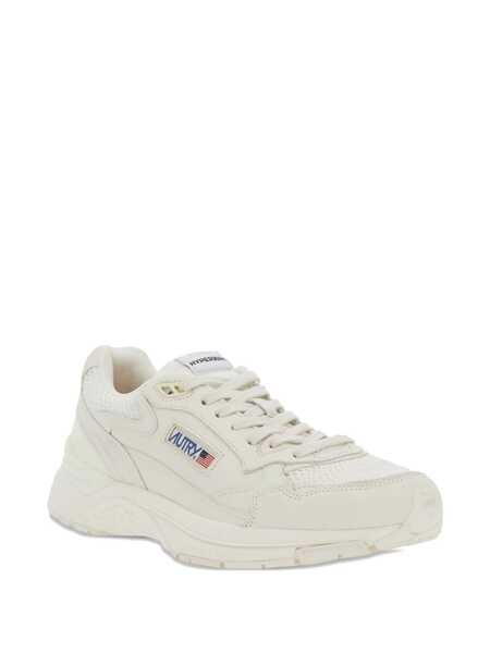 Sneakers AUTRY Hyperway White Low Top Sneakers With Logo Patch On Tongue And Side In Tech Fabric Man WHITE Barbati (BM 18294906) 2