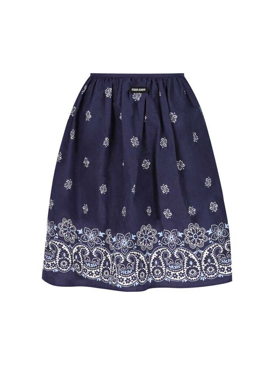 Fuste Miu Miu Miu Miu Skirts BLUE Femei (BM 18295470) 2