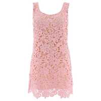 Rochii Self-Portrait 'Pink Floral Lace Mini' Dress Femei