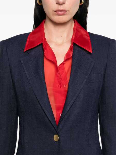 Geci Tagliatore Tagliatore Single-Breasted One Button Jacket BLUE Femei (BM 18296139) 5