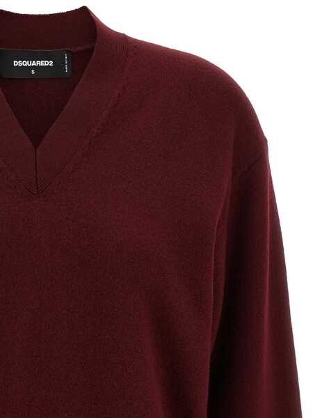 Pulovere DSQUARED2 DSQUARED2 Cropped Sweater Red Femei (BM 18296205) 3