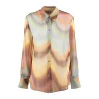 Camasi Paul Smith Gradient Wave Crinkled Georgette Blouse Femei
